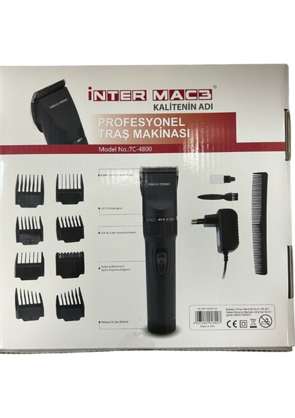 Siyah Profesyonel Tıraş Makinesi, Keskin ve Güçlü Performans modelleri