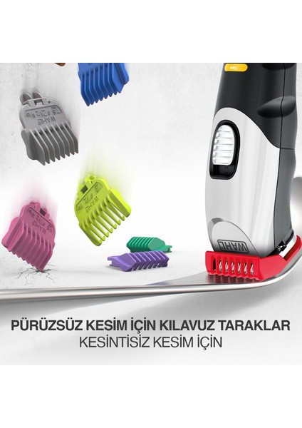 8 Renkli Kılavuz Taraklı Şarjlı Sakal Kesme Makinesi fırsatları