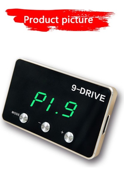 Gaz Tepkisi Kontrol Cihazı 9 Sürüş Modu Yarış Hızlandırıcı Güçlü Güçlendirici Ayar Parçaları Aksesuarı (821) (Yurt Dışından) fiyatları