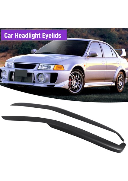 Mitsubishi Lancer Evo 3 4 1996-1998 Için Reçine Araba Farı Göz Kapakları ve Kaşları (Yurt Dışından) indirimleri