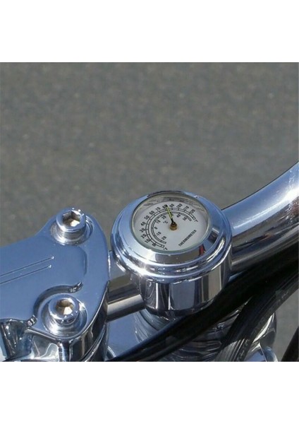 22-25 mm Motosiklet Saat Termometresi Sıcaklık Ölçer Su Geçirmez Motosiklet Şekillendirici Aksesuarları Motosiklet Gidonu Beyaz (Yurt Dışından) indirimleri