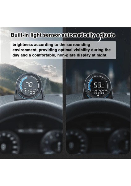 Araba Head-Up Display Gps Dijital Hız Göstergesi Kmh/mph LED Ekranlı Hız Uyarısı Yorgunluk Sürüş Hatırlatıcısı Araba Karavan Suv (Yurt Dışından) indirimleri