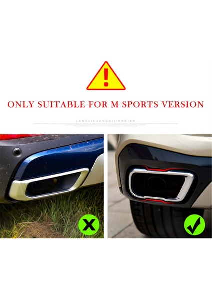 Bmw X5 G05 2021 2022 Araç Egzoz Susturucusu Kuyruk Borusu Kaplaması Paslanmaz Çelik Dış Aksesuarlar (Yurt Dışından) fiyatları