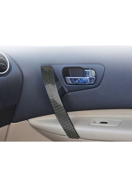 Nissan Qashqai J10 2007-2015 Karbon Fiber Araç Ön Iç Kapı Kolları Döşeme Kapağı (Yurt Dışından) fiyatları