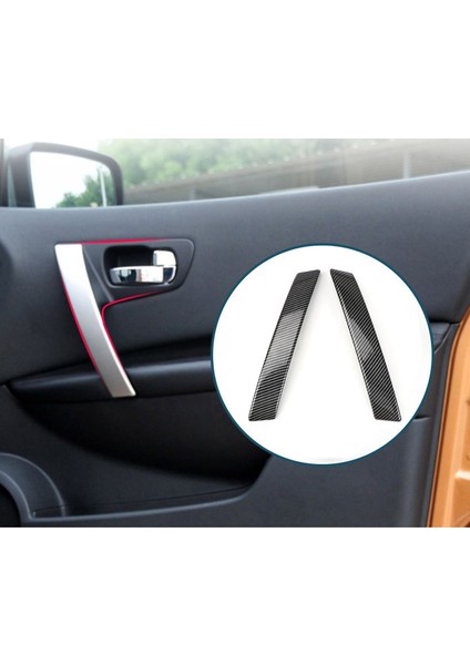 Nissan Qashqai J10 2007-2015 Karbon Fiber Araç Ön Iç Kapı Kolları Döşeme Kapağı (Yurt Dışından) fırsatları
