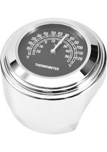 22-25 mm Motosiklet Saat Termometresi Sıcaklık Ölçer Su Geçirmez Motosiklet Şekillendirici Aksesuarları Motosiklet Gidonu Siyah (Yurt Dışından)