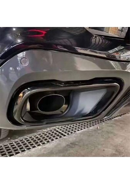 Bmw X5 G05 2021 2022 Araç Egzoz Susturucusu Kuyruk Borusu Kaplaması Paslanmaz Çelik Dış Aksesuarlar (Yurt Dışından) indirimleri