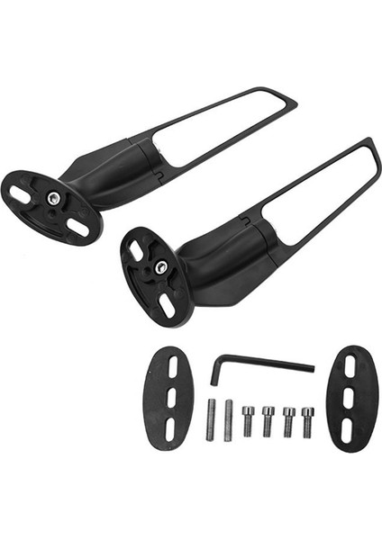 Yamaha R15 R25 R3 R1 R1S R6 R6S V2 V3 Için Motosiklet Aynaları Modifiye Rüzgar Kanadı Ayarlanabilir Döner Dikiz Aynası (Yurt Dışından)