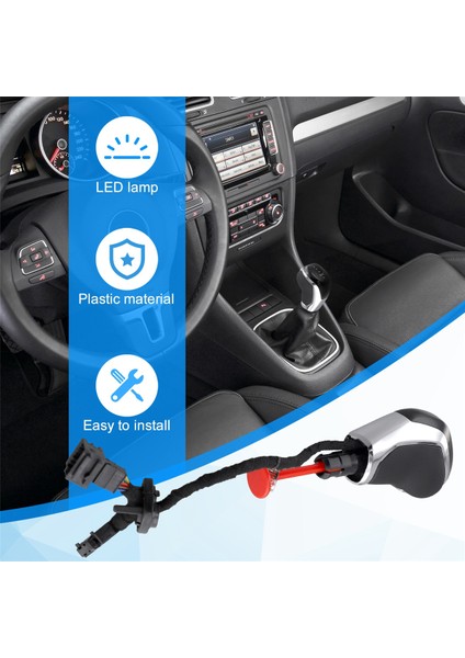 Volkswagen Passat B7/b8 Golf 6/7 Tiguan Skoda Octavia cc Golf Için LED Kırmızı Işık Vites Topuzu (Yurt Dışından) fırsatları