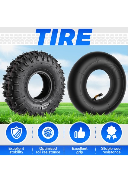 Bahçe Rototiller Kar Üfleyici Biçme Makineleri El Arabası El Arabası Go Kart Çocuk Için Iç Lastik 4.10/3.50-4, Dış Lastik 4.10-4 (Yurt Dışından) fırsatları