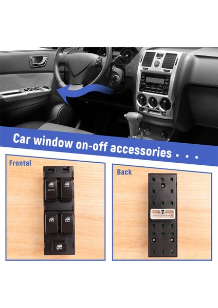 Hyundai Getz 2005 Için Sürücü Tarafı Ön Sol Ana Elektrikli Elektrikli Cam Kontrol Anahtarı 93570-1C110 (Yurt Dışından) indirimleri