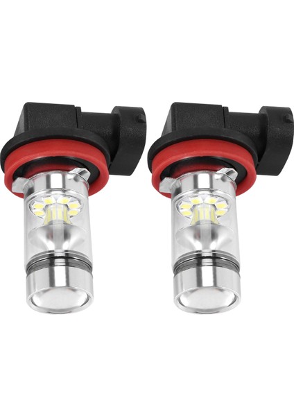 2x H8 H11 H16 6000K Beyaz 100W Yüksek Güçlü LED Sis Lambası Sürüş Ampulü Gündüz Farı (Yurt Dışından) fırsatları
