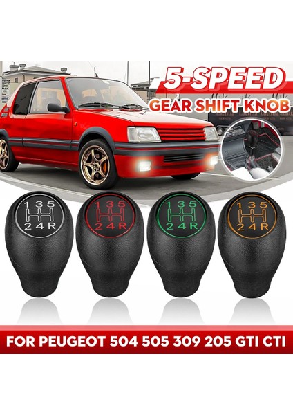 Peugeot 504, 505, 309, 205 Ctı Kırmızı Abs Için 5 Hızlı Manuel Vites Topuzu Vites Kolu Kolu (Yurt Dışından) modelleri