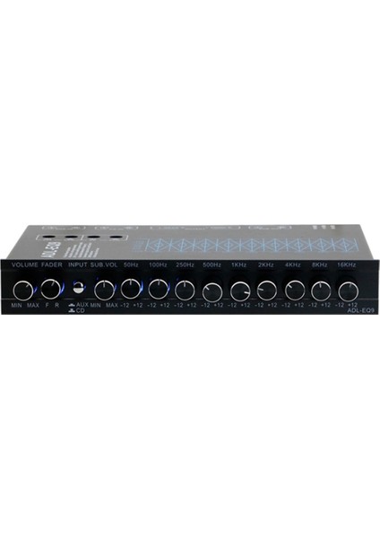 Bantlı Ekolayzer Yüksek Performanslı 9 Ekolayzır Bandı 12V Dc Tekne, Karavan, Araba Metal CD Aux Girişli Dsp Çip Çıkışlı (Yurt Dışından)