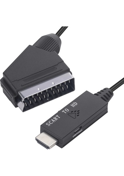 Hd 1080P Scart - HDMI Uyumlu Adaptör Scart Erkek - Hd Dişi Ses Video Dönüştürücü Adaptör Hdtv/dvd/pc Için 1m (Yurt Dışından) fırsatları