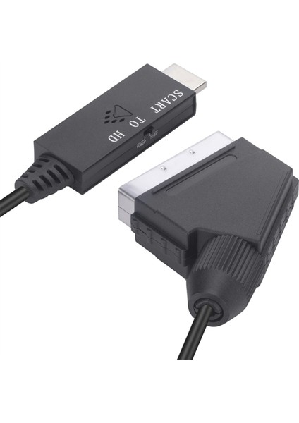 Hd 1080P Scart - HDMI Uyumlu Adaptör Scart Erkek - Hd Dişi Ses Video Dönüştürücü Adaptör Hdtv/dvd/pc Için 1m (Yurt Dışından) indirimleri