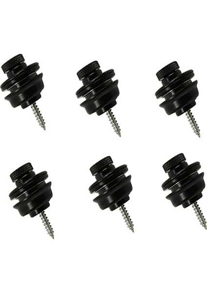 Adet Gitar, Çivili Kuyruklu Çivili Elektro Gitar Kaymaz Büyük Gitar Aksesuarları, Kilitli, Siyah (Yurt Dışından)