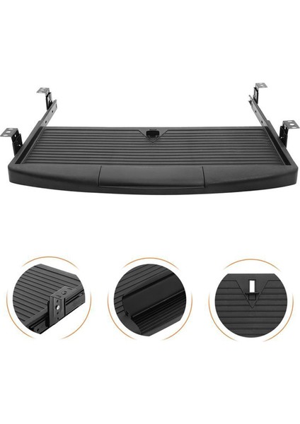 Klavye Tepsisi Masa Altı Klavye Standı Sürgülü Çekmece Bilgisayar Klavyeleri Çekmecesi Çok Amaçlı Çekmece Siyah (Yurt Dışından) fiyatları