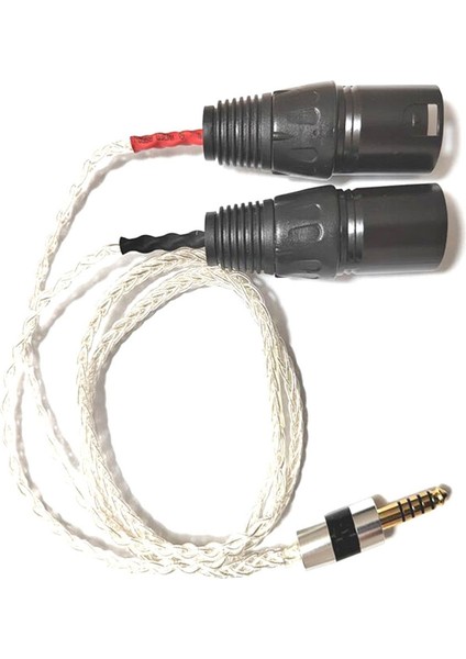 4,4 mm Dengeli Erkek - Çift Xlr Erkek Ses Adaptör Kablosu - Yüksek Kaliteli Ses Iletimi 1 M (Yurt Dışından)