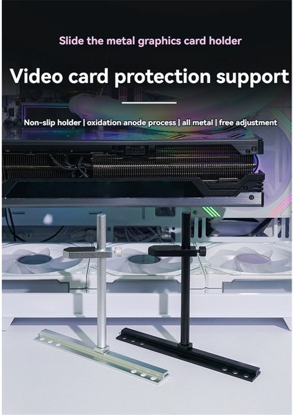 Bilgisayar Bileşeni Gpu Standı Için Kayar Ayarlanabilir Gpu Desteği Video Kartı Tutucu Siyah (Yurt Dışından) fırsatları