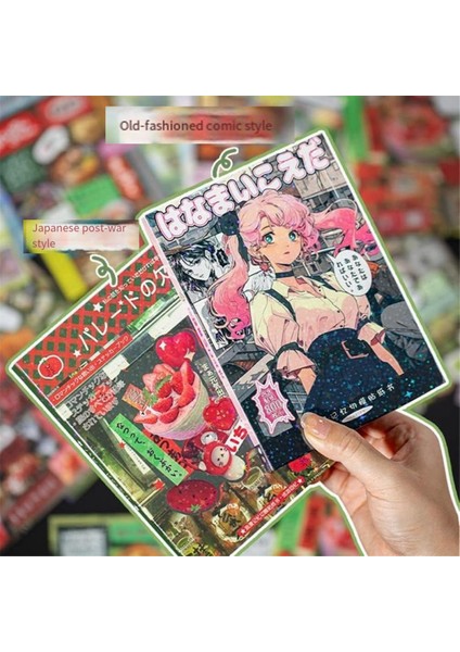 Japon Manga Tarzı Çıkartma Kitabı Romantik Anı Serisi, 45 Sayfa Kuşe Kağıt Koleksiyonu A (Yurt Dışından) fiyatları