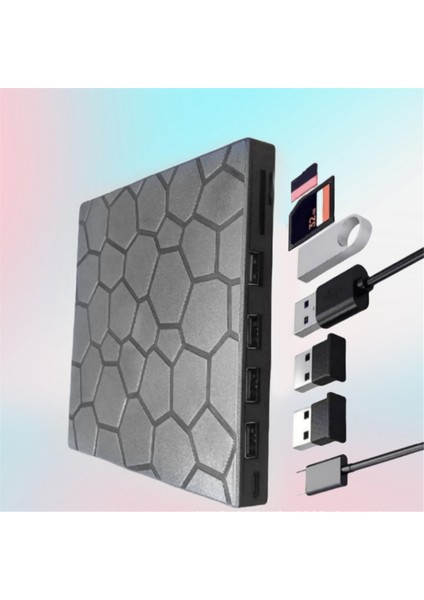 Harici DVD Rw Sürücü USB 3.0 Tip C 7'si 1 Arada Arayüz Ince DVD CD Yazıcı Yazıcı Okuyucu Oynatıcı Optik Sürücü Dizüstü Bilgisayar Için (Yurt Dışından) modelleri