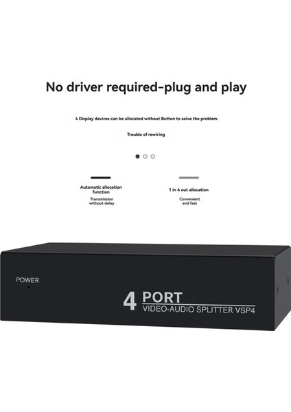 Yollu Av Ses Ayırıcı 1'i 4 Çıkışlı Kompozit Rca Av Ayırıcı 1x4 Video Ses Ayırıcı Dağıtıcı DVD C-Vbs Ab Tak Için (Yurt Dışından) fiyatları