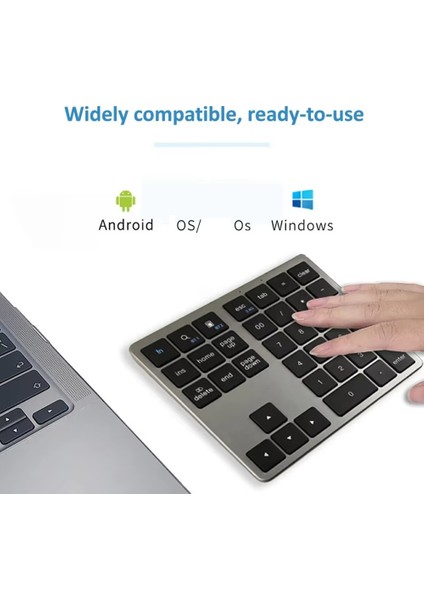 2.4g Kablosuz Bluetooth Sayısal Tuş Takımı 35 Tuş Uzaktan Bağlantı Dizüstü Bilgisayar Için Sayısal Tuş Takımı Pencere Dijital Klavye A (Yurt Dışından) modelleri