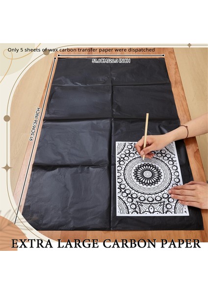 Sayfalık Büyük Karbon Kağıdı, 20,3 x 36 Inç Karbon Transfer Kağıdı, Ahşap ve Tuval Için Mumlu Karbon Transfer Kağıdı (Yurt Dışından) fiyatları