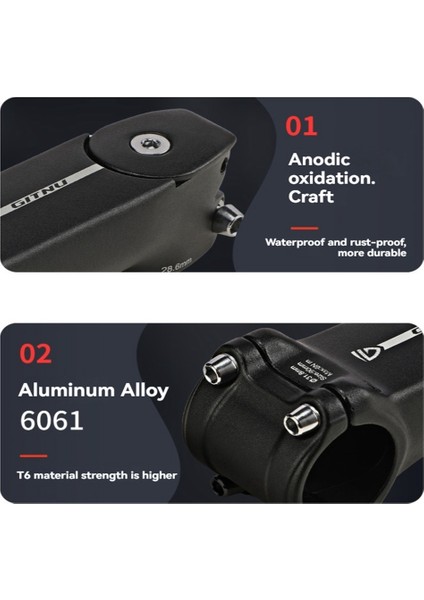 Gıtnu 31.8 Gövde 70MM Bisiklet Alüminyum Gövde Dağ Bisikleti Gövdesi Çoğu Bisiklet Yol Bisikleti Sabit Vites Bisikleti Için Kısa (Yurt Dışından) fiyatları