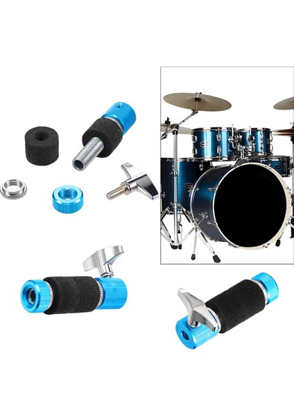 Caz Davul Standı Için Hi-Hat Kavrama Premium Hi-Hat Zil Tutucu Ayarlanabilir Davul Müzik Aleti Parçası Mavi (Yurt Dışından) fiyatları