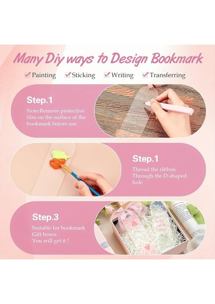 Akrilik Ayraç Boşlukları Şeffaf Akrilik Ayraçlar Okuma Severler Için Ayraç Yapma Seti Kendin Yap El Sanatları Mezuniyet Hediyeleri (Yurt Dışından) indirimleri