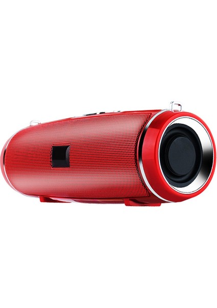 Açık Hava Kablosuz Stereo 3D Surround Bluetooth 4.0 Hoparlör Bluetooth Yüksek Güçlü Taşınabilir Bas Hoparlör Kırmızı (Yurt Dışından)