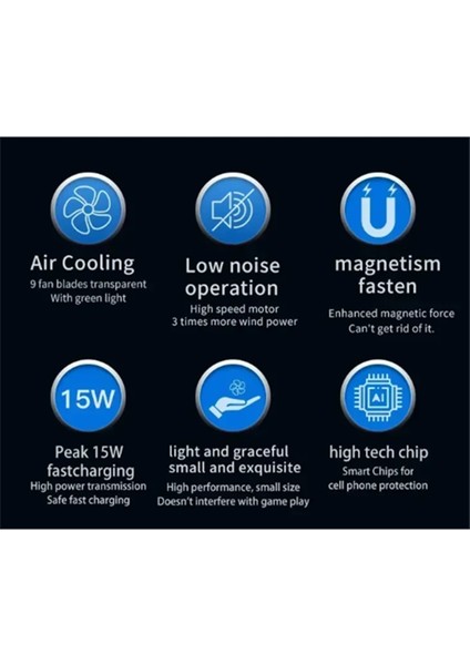 Magsafe iPhone 16, 15, 14, 13, 12 Pro Max Cep Telefonu Radyatör Soğutucusu Için Manyetik Kablosuz Şarj Cihazı Telefon Soğutma Fanı (Yurt Dışından) fırsatları