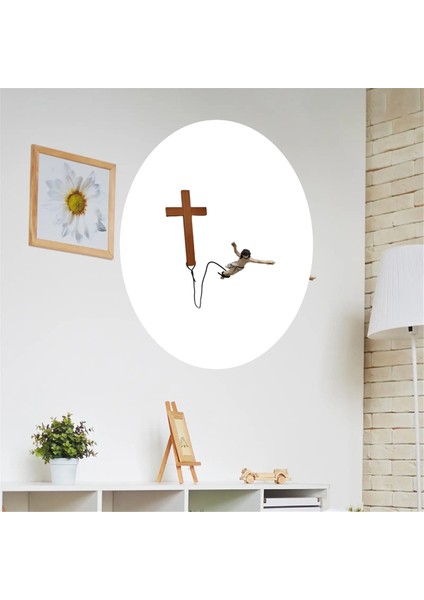 Isa Bungee Duvarı Haç Dekorasyonu Ev Ofisi Kilise Duvar Askısı Zıplayan Haç Christsavior Festivali Hediyesi Ev (Yurt Dışından) modelleri