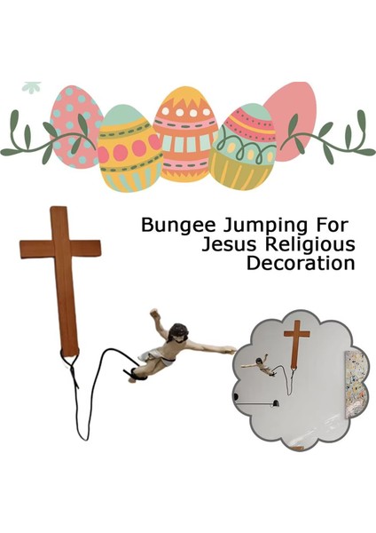 Isa Bungee Duvarı Haç Dekorasyonu Ev Ofisi Kilise Duvar Askısı Zıplayan Haç Christsavior Festivali Hediyesi Ev (Yurt Dışından) indirimleri