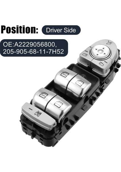 Mercedes Benz C Class C300 C350E C400 C43 C63 Amg Için Araç Elektrikli Cam Anahtarı Düğmesi A2229056800'Ü Değiştirin (Yurt Dışından) modelleri