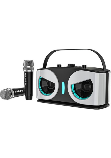 SD306PLUS Owl Bluetooth Hoparlör Güçlü Taşınabilir Çift Mikrofonlu Hıfı Ses Karaoke ve Açık Hava Partileri Için Ideal (Yurt Dışından)