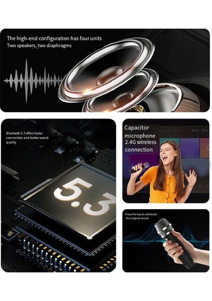 SD306PLUS Owl Bluetooth Hoparlör Güçlü Taşınabilir Çift Mikrofonlu Hıfı Ses Karaoke ve Açık Hava Partileri Için Ideal (Yurt Dışından) modelleri