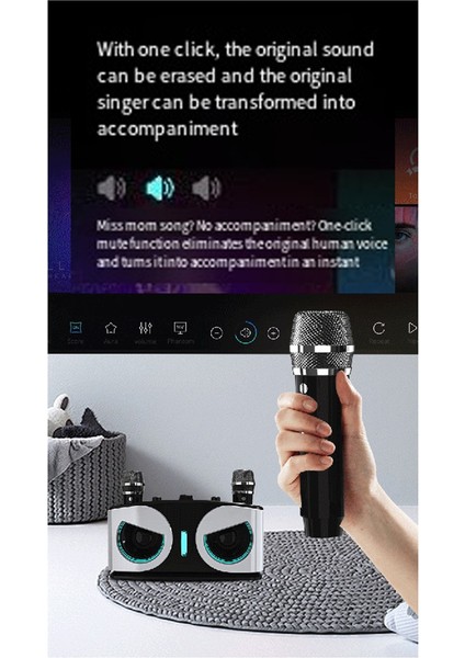 SD306PLUS Owl Bluetooth Hoparlör Güçlü Taşınabilir Çift Mikrofonlu Hıfı Ses Karaoke ve Açık Hava Partileri Için Ideal (Yurt Dışından) indirimleri
