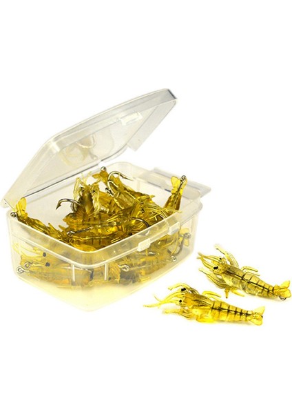 Yeni Aydınlık Karides Yapay Yem Simülasyonu Yumuşak Karides Kancalı Sazan Sallayıcı Balıkçılık Takımı Için Sazan Yemi B (Yurt Dışından)