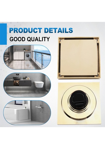 Banyo Su Altı Yer Gideri Deodorant Küvet Yer Gideri Kapağı Duş Gömme Fayans Deodorant Yer Gideri A (Yurt Dışından) indirimleri