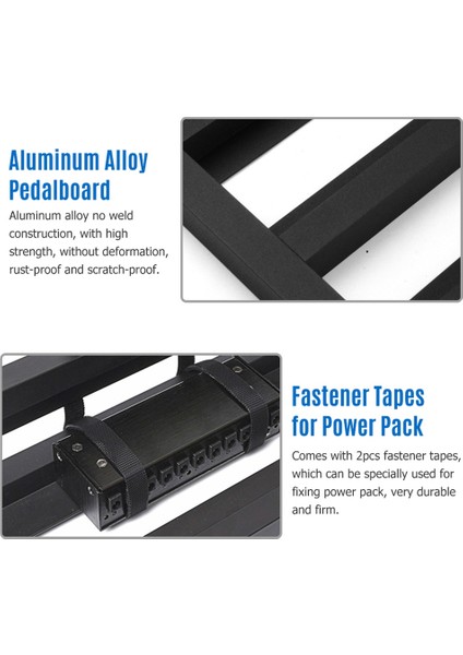 Büyük Boy Gitar Efekt Pedal Panosu Alüminyum Alaşımlı Pedal Panosu Taşıma Çantası ile 19,7X11 Inç Efekt Pedal Plakası (Yurt Dışından) indirimleri