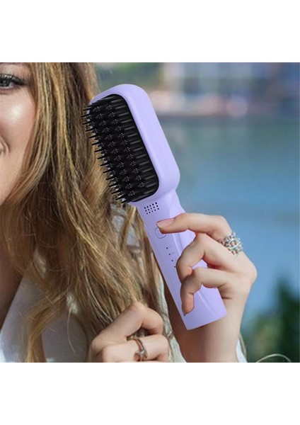 Profesyonel Saç Düzleştirici Elektrikli Sıcak Tarak, Hızlı Isınma, Kişisel Bakım Için Çok Işlevli Saç Şekillendirme Fırçası (Yurt Dışından) fırsatları