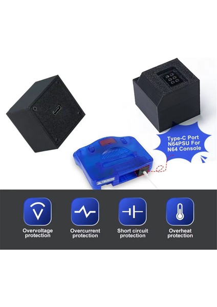 Nintendo 64 Oyun Konsolu Için Nintendo 64 Güç Kaynağı Kartı Için 15V/3A Yedek N64PSU Kartı Tip C Psu Modu (Yurt Dışından) modelleri