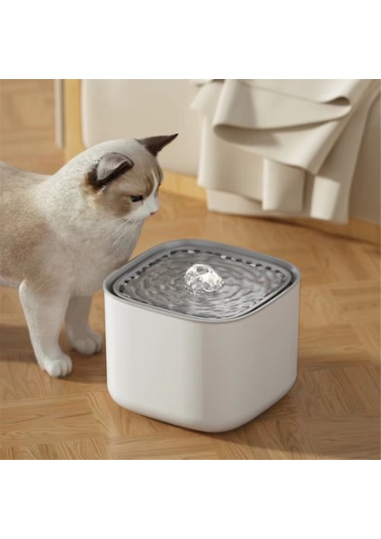 Kedi Su Çeşmesi Sessiz Büyük Kapasiteli Evcil Hayvan Su Içme Kapları Dağıtıcı Elektrikli Otomatik Devridaim Çıkarılabilir (Yurt Dışından) fiyatları