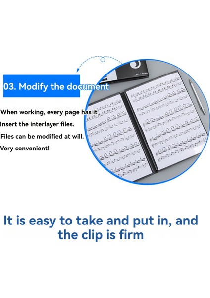 Sayfa Genişletilebilir A4 Müzik Dosyası 6 Cepli Müzik Saklama Sayfası Büyük Piyano Notaları Klasörü Nota Klipsi (Yurt Dışından) modelleri