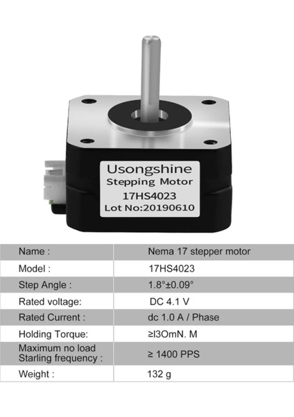 NEMA17 17HS4023 Titan Ekstruder Için Step Motor 4-Lead 22MM 42 Motor 0.7A 12V 14N.CM 3D Yazıcı Motoru Cnc Lasermotor (Yurt Dışından) modelleri