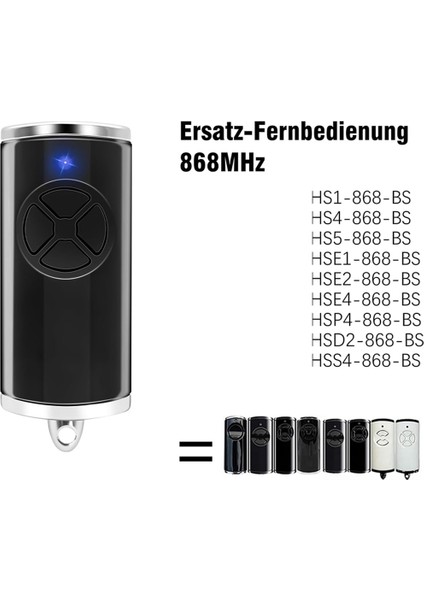 868MHZ Garaj Kapısı Açacağı, Hormann El Tipi Verici HSE-4-868-BS Için 2'li Yedek Garaj Kapısı Açacağı (Yurt Dışından) fiyatları