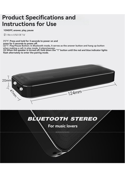 Taşınabilir Kablosuz Bluetooth Hoparlör, Metal Ince Cep Tasarımı, Çift Hoparlör, Seyahat ve Ev Için Mini Elde Taşınabilir Kare Ses, A (Yurt Dışından) fiyatları